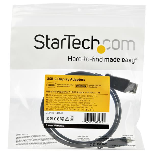 StarTech.com USB-C auf DisplayPort Adapter, HBR3, 8K