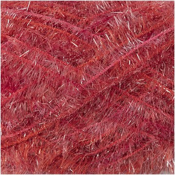 Rico Design Creative Bubble Print Garn Rot – 50 g, 90 m, 100% Polyester, Nadel 4 mm, 1 Stk.