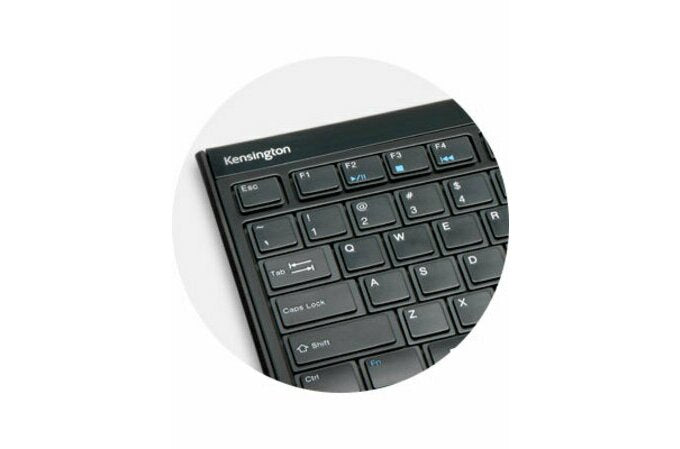 Kensington AdvanceFit – Tastatur, kabellos, FR-Layout (FR), Schwarz