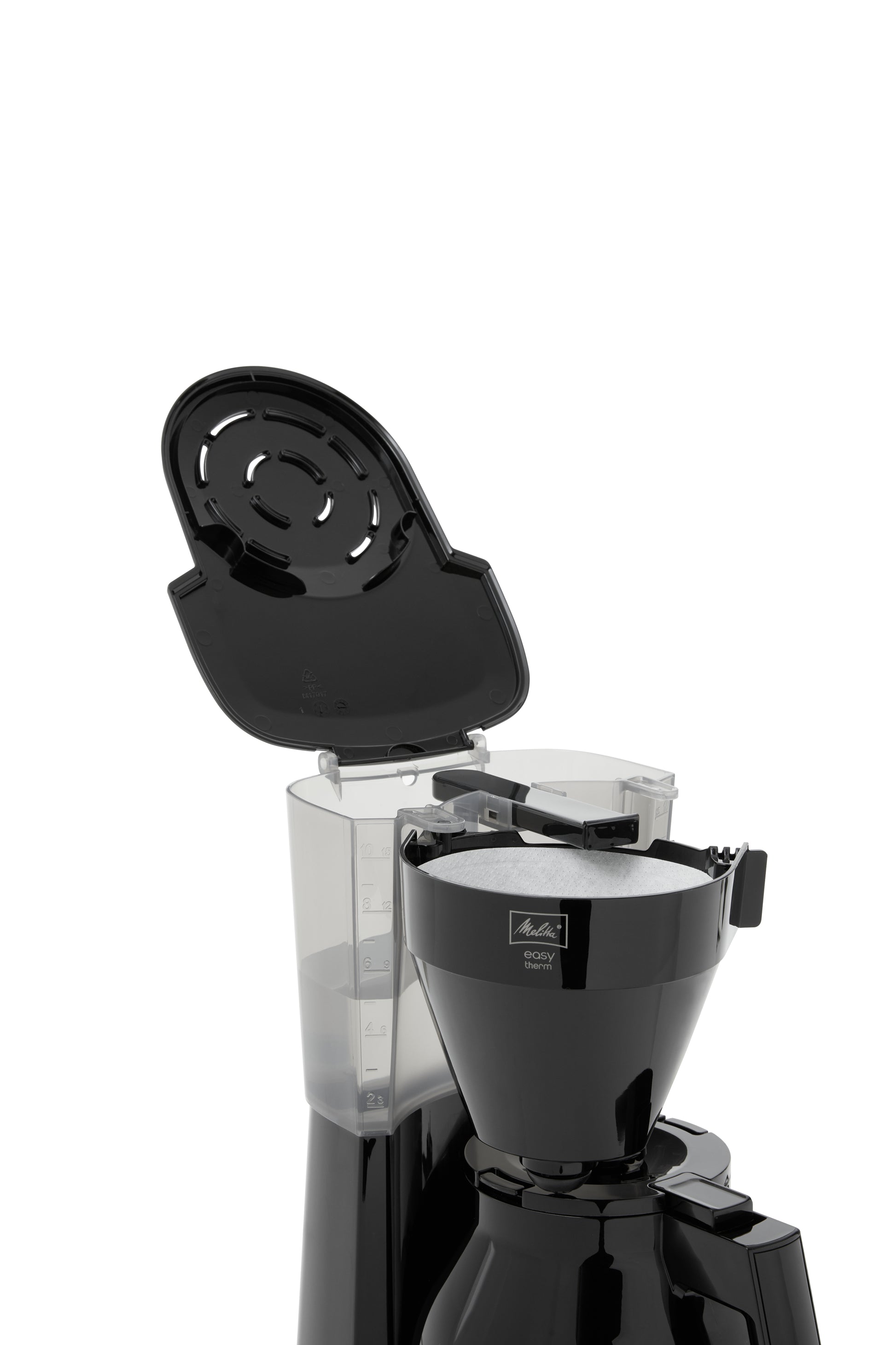 Melitta Easy Therm Filterkaffeemaschine – 8 Tassen, 1 l, Schwarz
