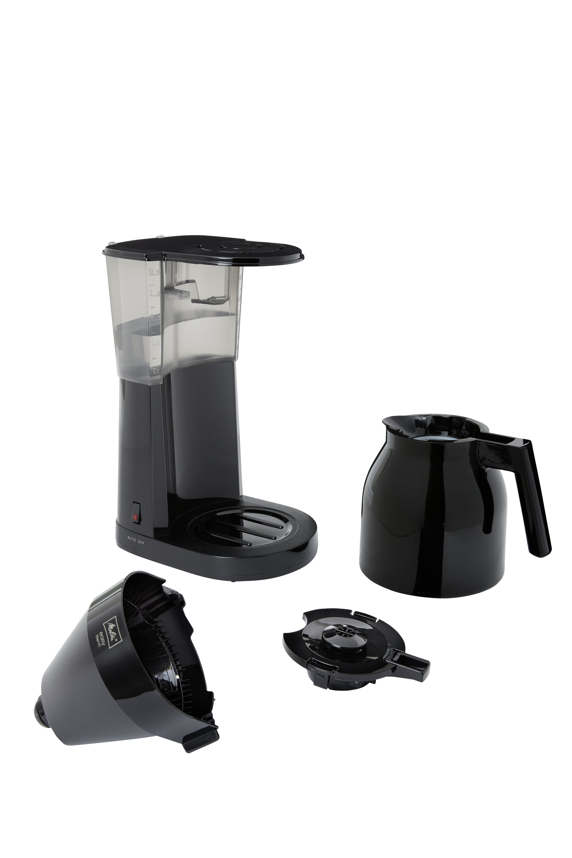 Melitta Easy Therm Filterkaffeemaschine – 8 Tassen, 1 l, Schwarz