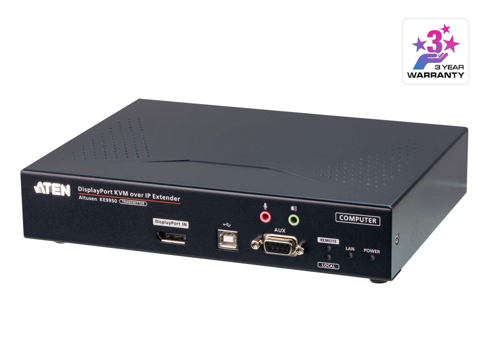 ATEN KE9950T – DP KVM über IP Transmitter, 1× DP, 4K@30 Hz, 10 km, Audio, RS-232