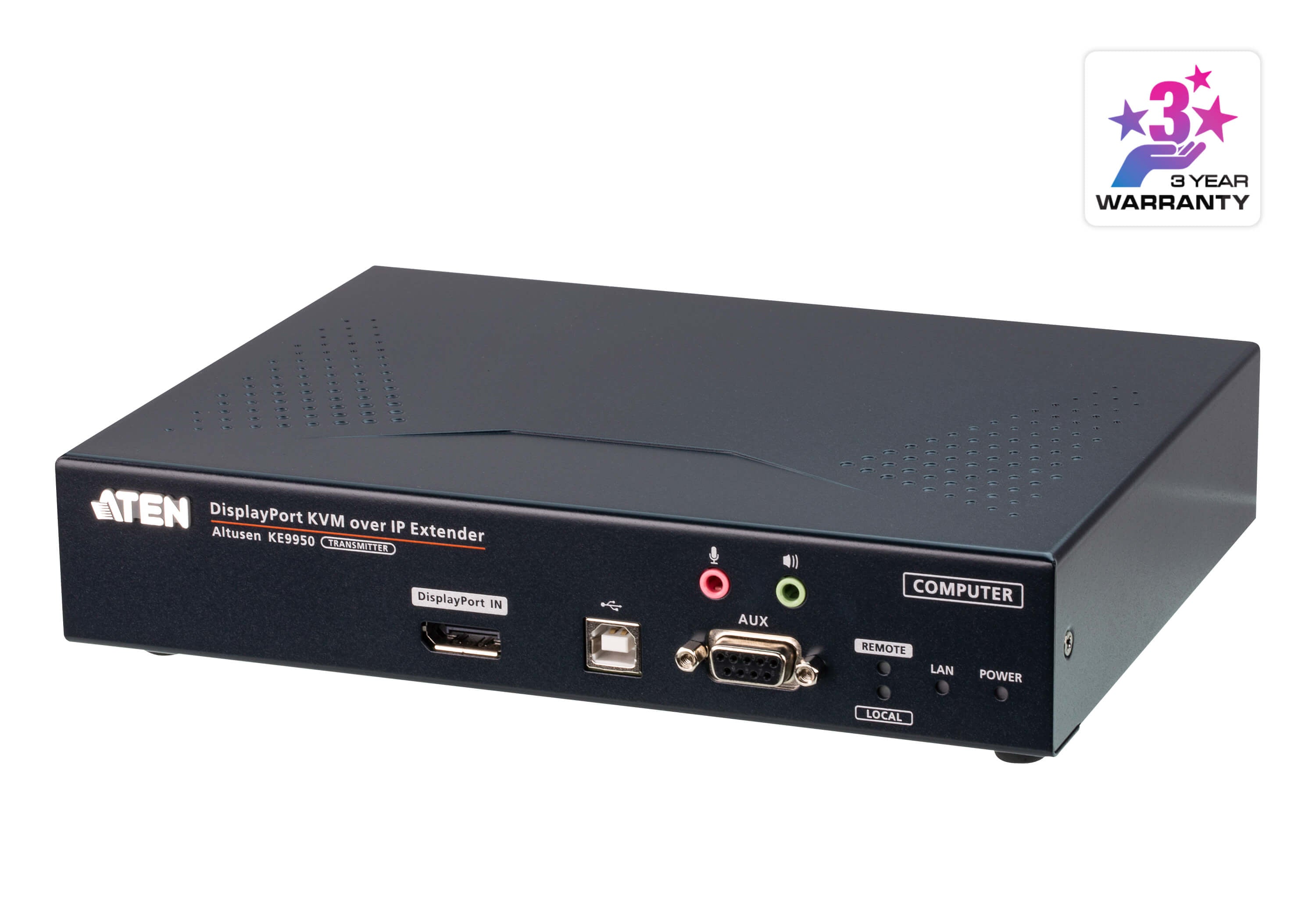 ATEN KE9950T – DP KVM über IP Transmitter, 1× DP, 4K@30 Hz, 10 km, Audio, RS-232
