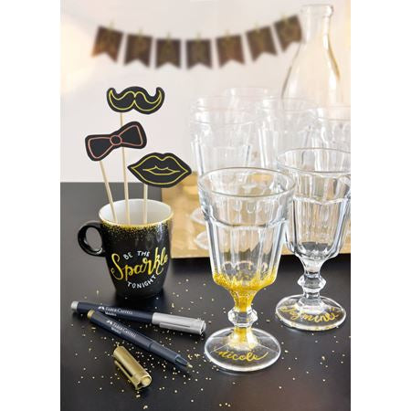 Faber-Castell Non-Permanent Marker Creative Studio – Rundspitze 1,5 mm – heart of gold