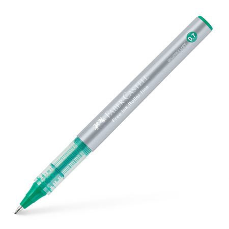 Faber-Castell Free Ink 348163 – Tintenroller, 0,7 mm, grün, dokumentenecht, Kunststoff, sortiert