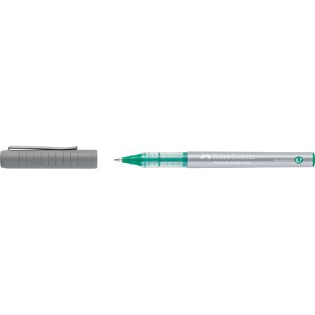 Faber-Castell Free Ink 348163 – Tintenroller, 0,7 mm, grün, dokumentenecht, Kunststoff, sortiert