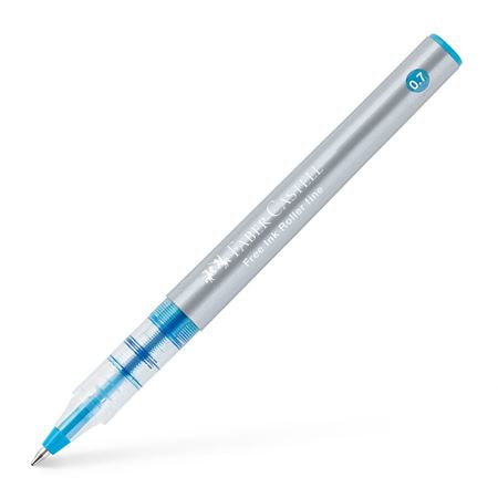 Faber-Castell Free Ink 348147 – Tintenroller, 0,7 mm, Hellblau, Kunststoff, Sortiert