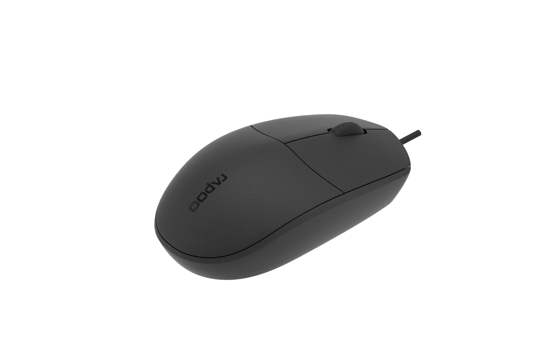 Rapoo N100 – Maus – Kabelgebunden (USB‑A), beidhändig, Schwarz