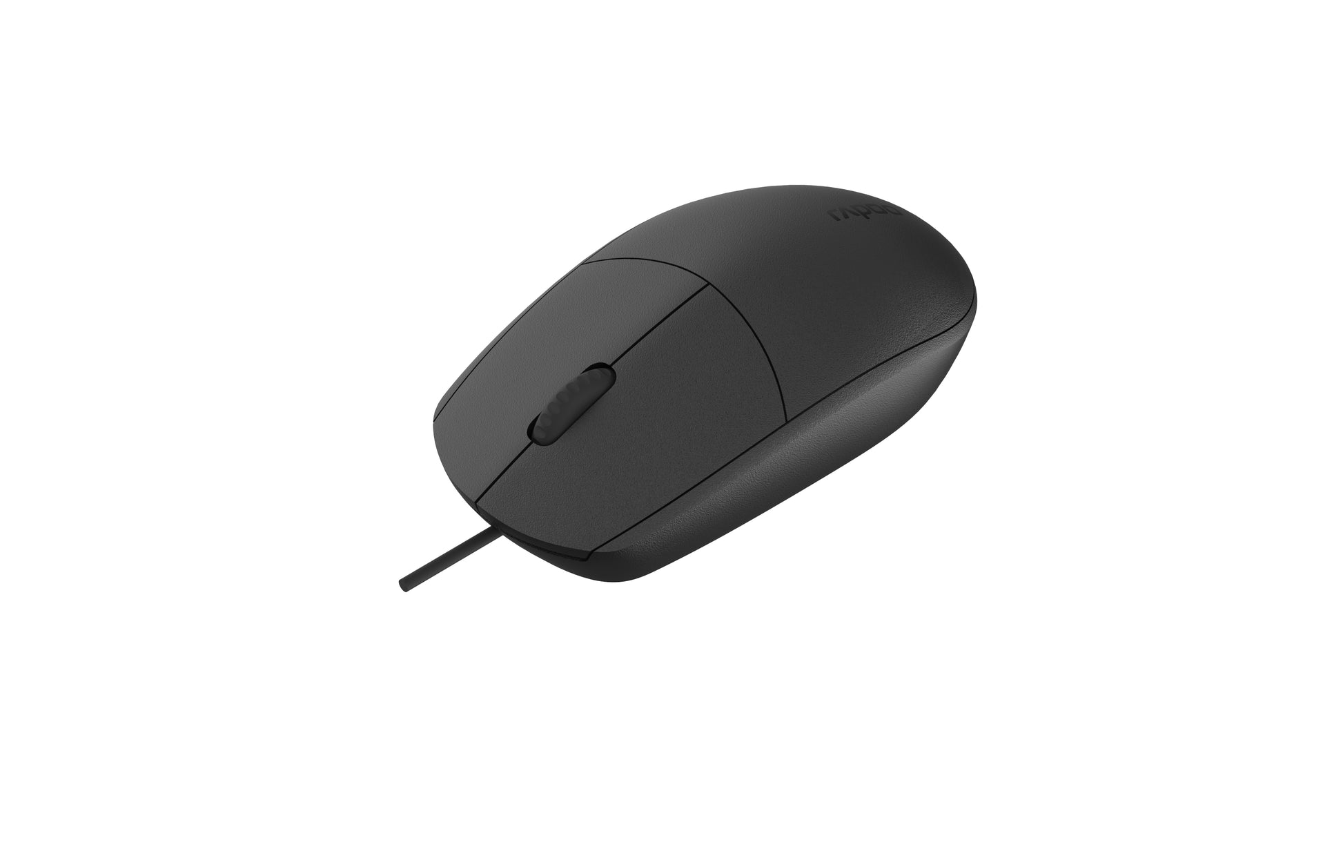 Rapoo N100 – Maus – Kabelgebunden (USB‑A), beidhändig, Schwarz