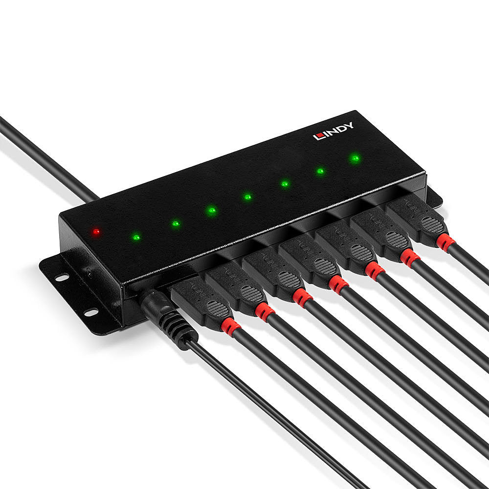 Lindy 42794 USB-Hub – USB 2.0, 7× USB-A