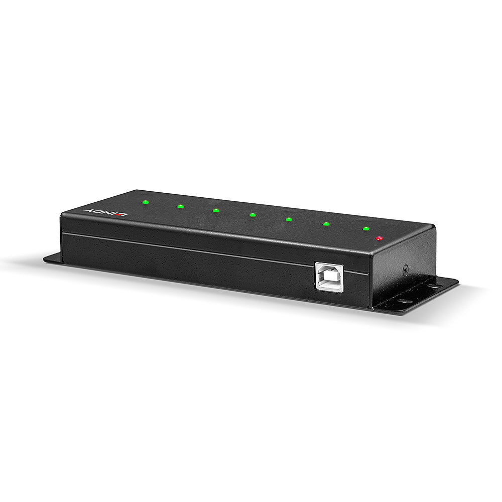 Lindy 42794 USB-Hub – USB 2.0, 7× USB-A