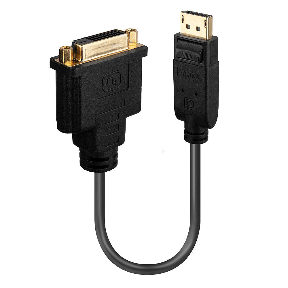 Lindy DisplayPort (Stecker) auf DVI-D (Buchse) Adapter, DP 1.2
