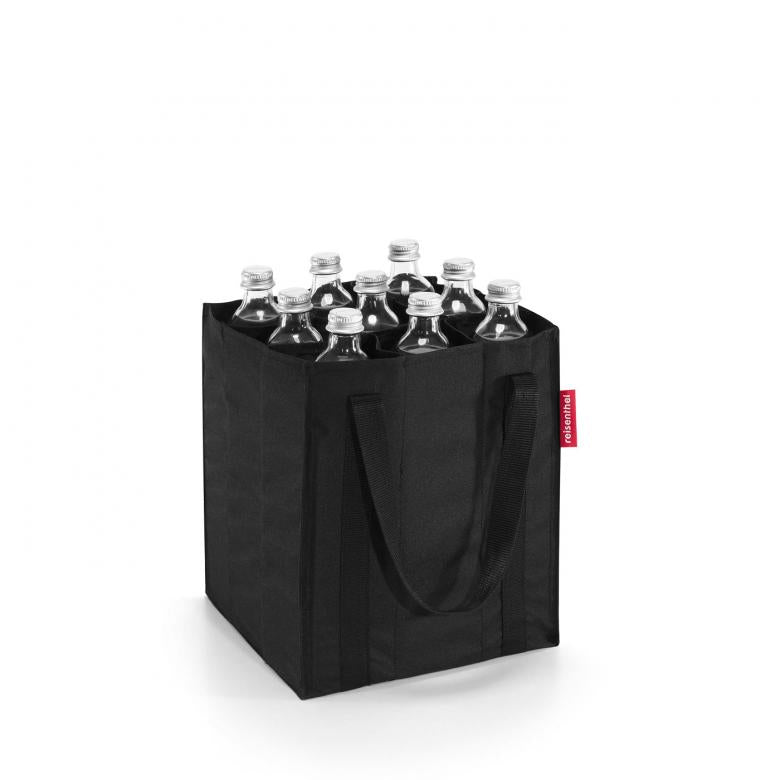 Reisenthel Flaschentasche bottlebag – für 9 Flaschen – 24 × 28 × 24 cm – Polyester – schwarz