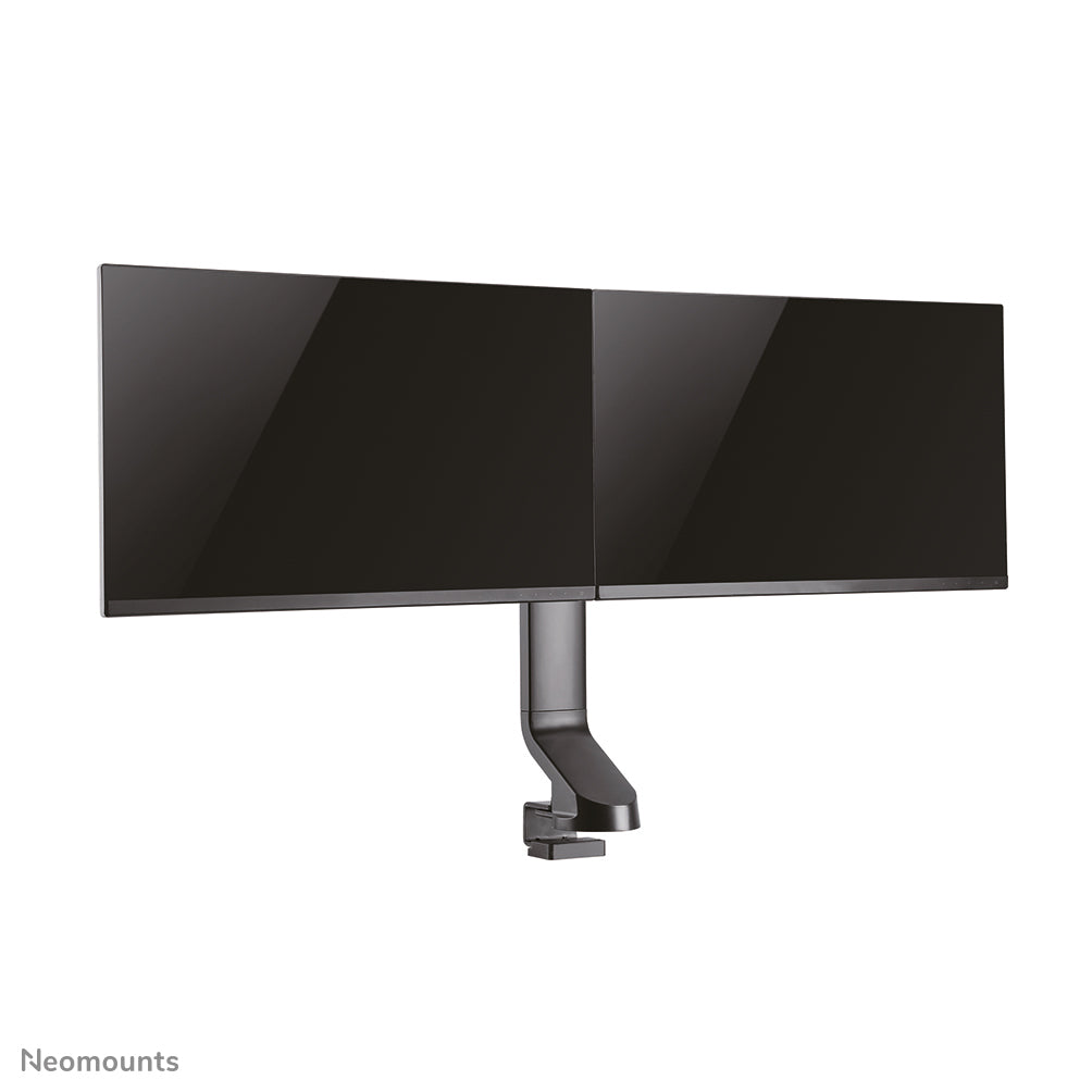 Neomounts Tischhalterung, Dual, Tischklemme, bis 27", 7 kg, neigen/schwenken/drehen, schwarz