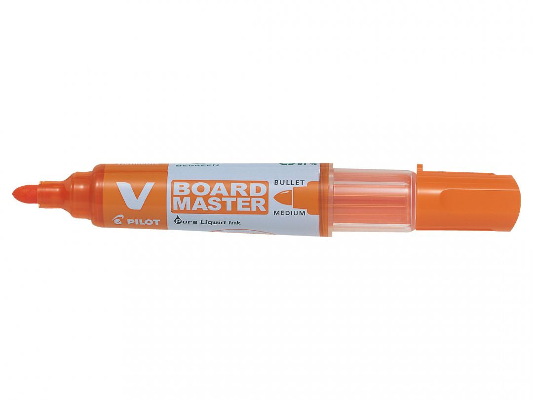Pilot V-Board Master Whiteboard-Marker – 2,3–6 mm, orange, nachfüllbar – für Whiteboards