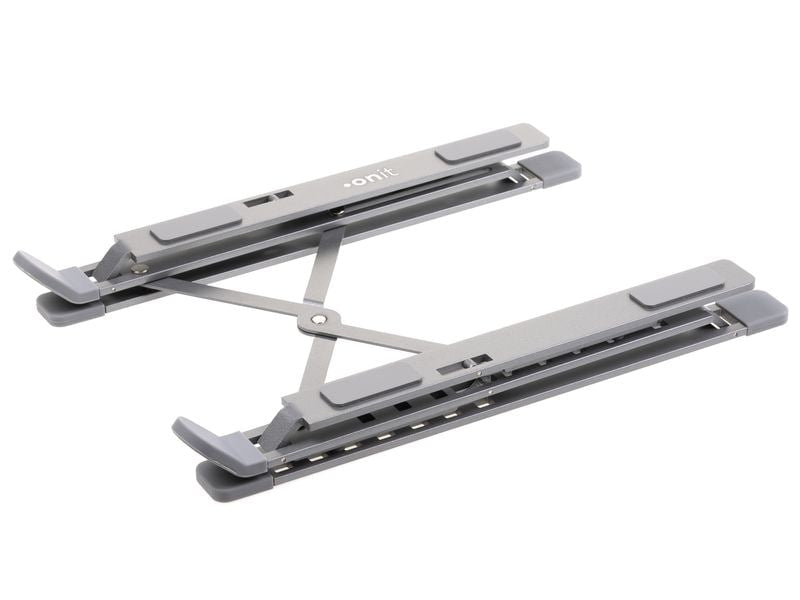 ONIT Laptop-Ständer – bis 17,3", faltbar, höhenverstellbar – Anthrazit