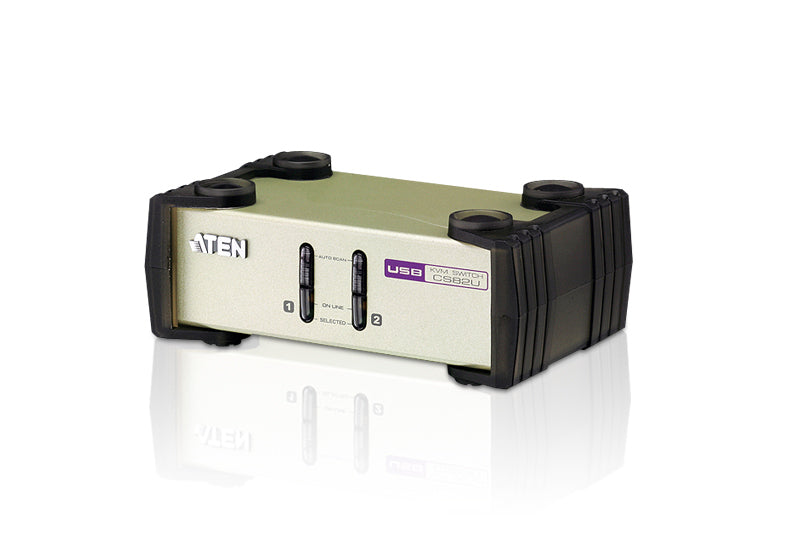 ATEN KVM-Switch 2×1, PS/2/USB/VGA, 2048 × 1536 (QXGA), DDC2B, Maus-Umschaltung