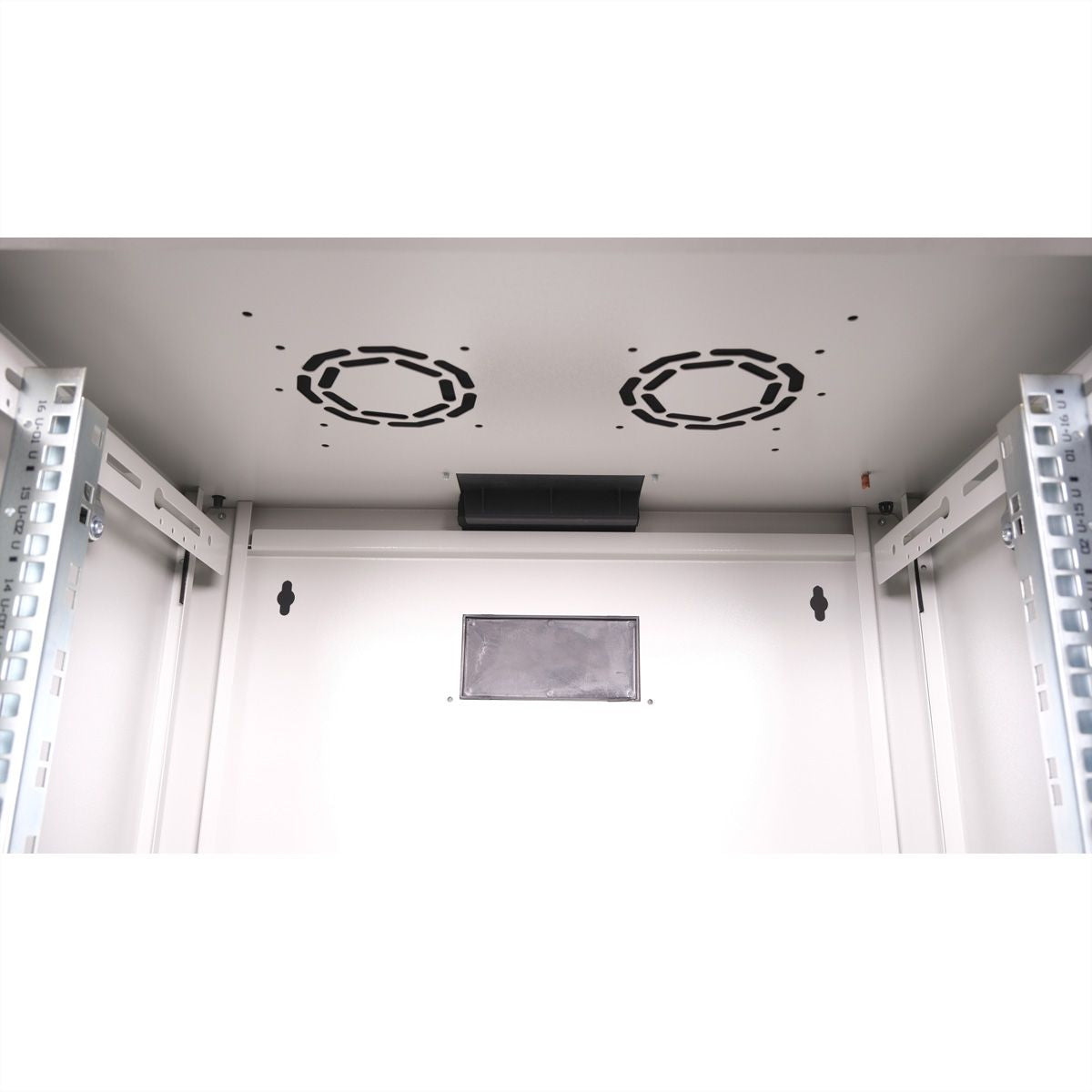 ROLINE Pro – 19" Wandverteiler 16U, IP20, abschliessbar, 600 × 450 × 818 mm, lichtgrau, Stahl