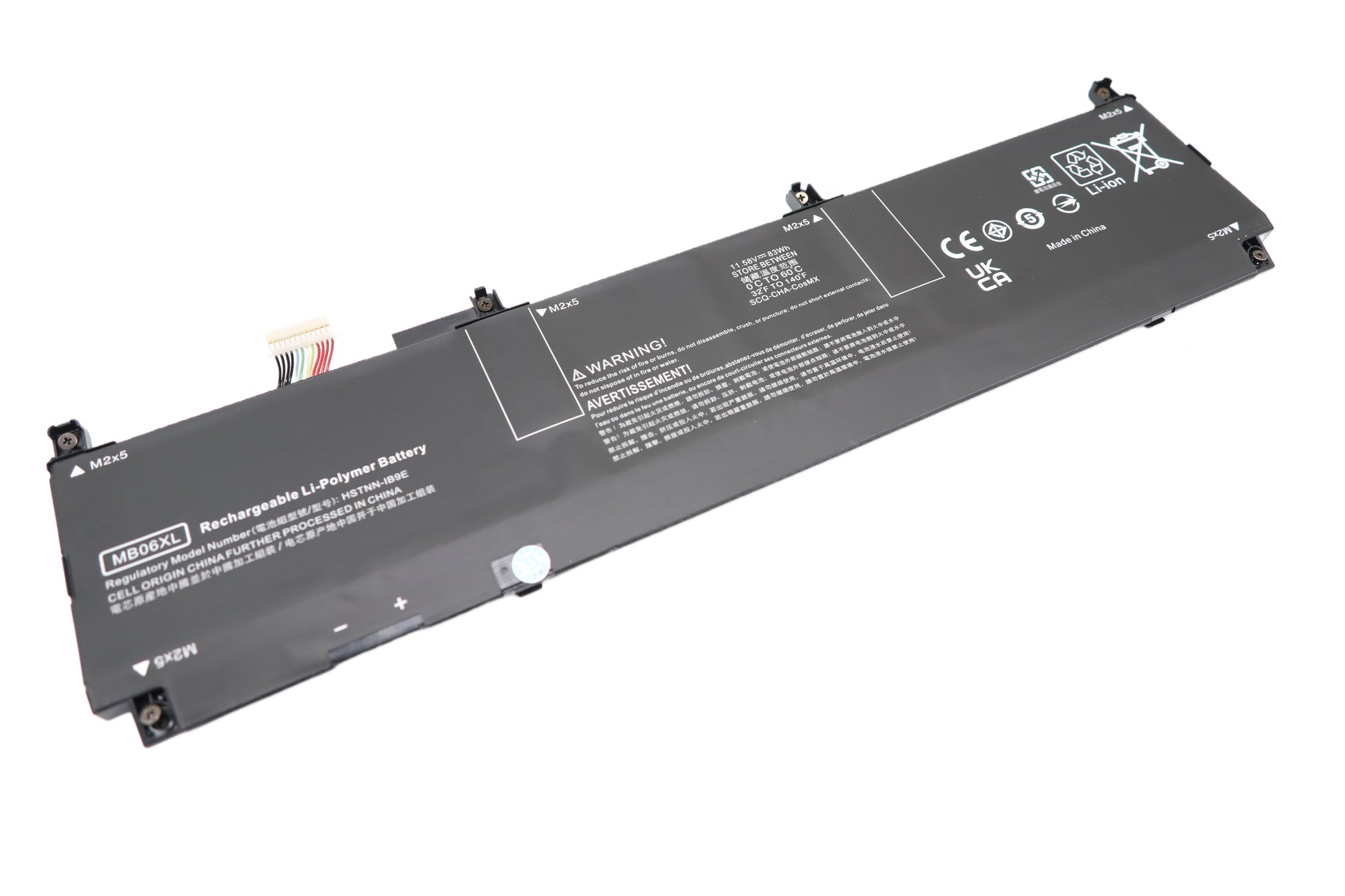 Vistaport Notebook-Akku – für HP ZBook Studio G7–G8 – 83 Wh, 11,58 V – Schwarz