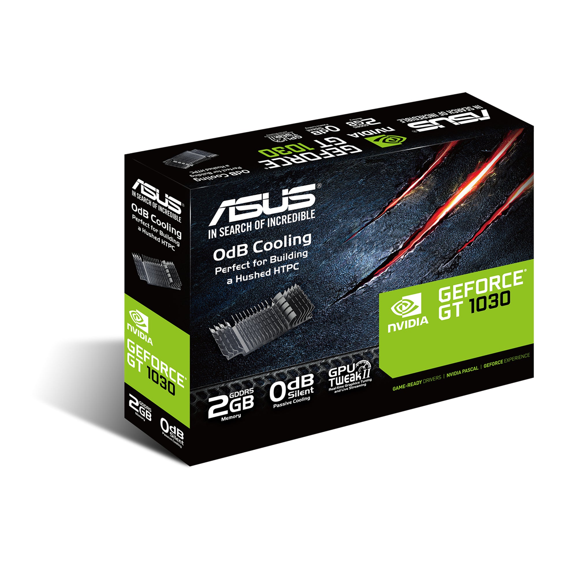 ASUS GT1030-SL-2G-BRK – PCIe Grafikkarte – 2 GB GDDR5, Passiv, PCIe 3.0, 1×HDMI, 1×DVI-D