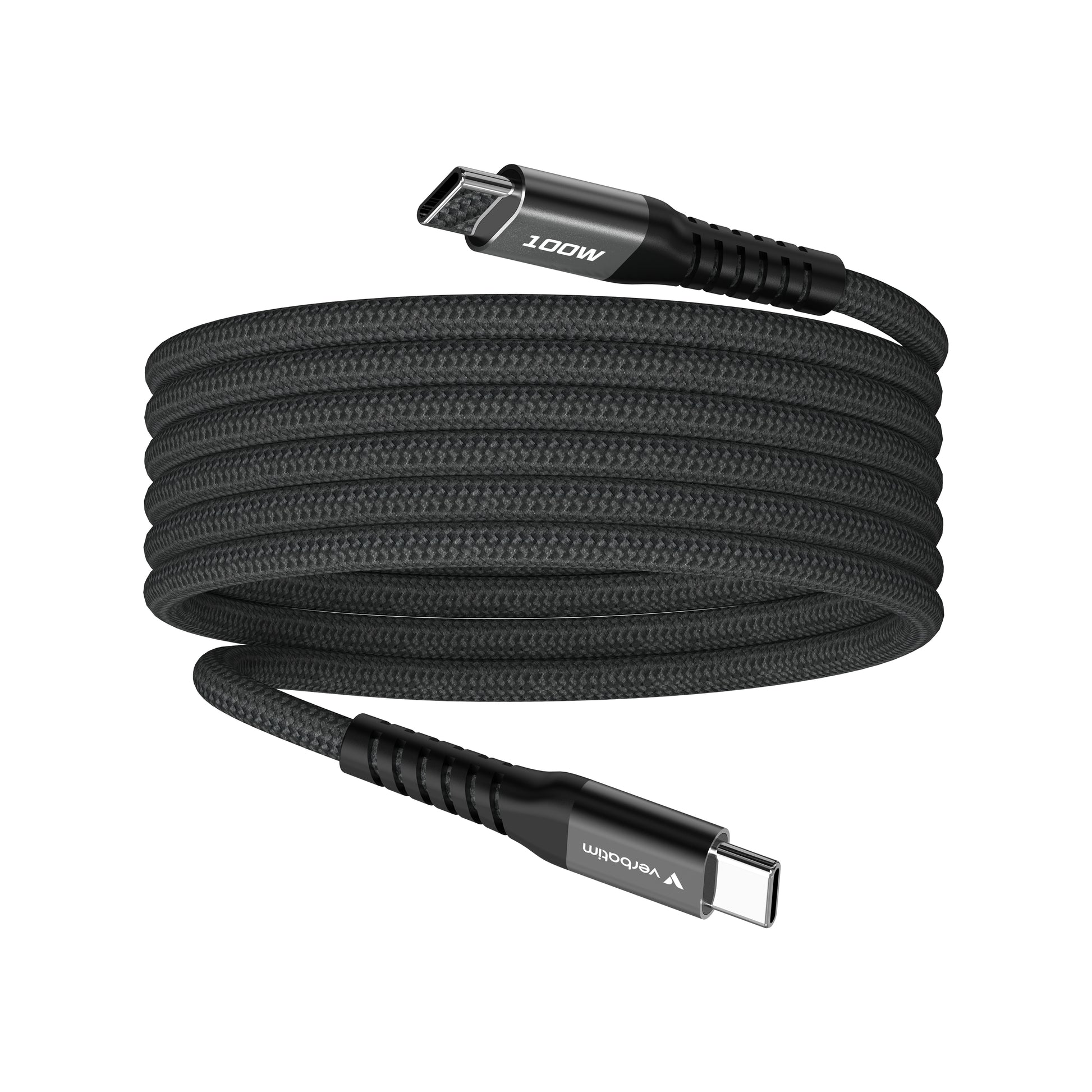 Verbatim USB-C auf USB-C Kabel – USB 2.0 (480 Mbit/s) – 1,2 m – PD 100 W – für iPhone 15/16 und mehr