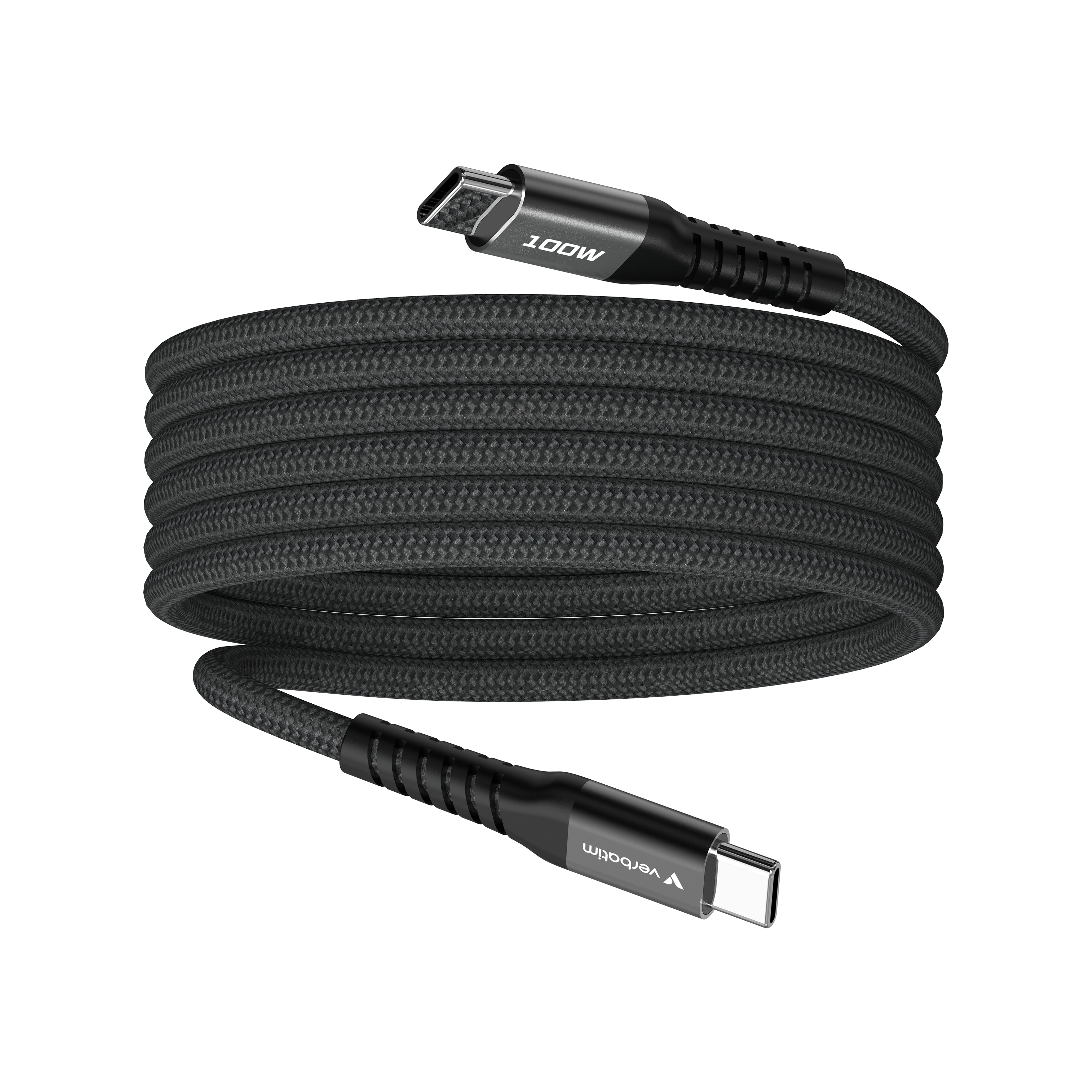 Verbatim USB-C auf USB-C Kabel – USB 2.0 (480 Mbit/s) – 1,2 m – PD 100 W – für iPhone 15/16 und mehr