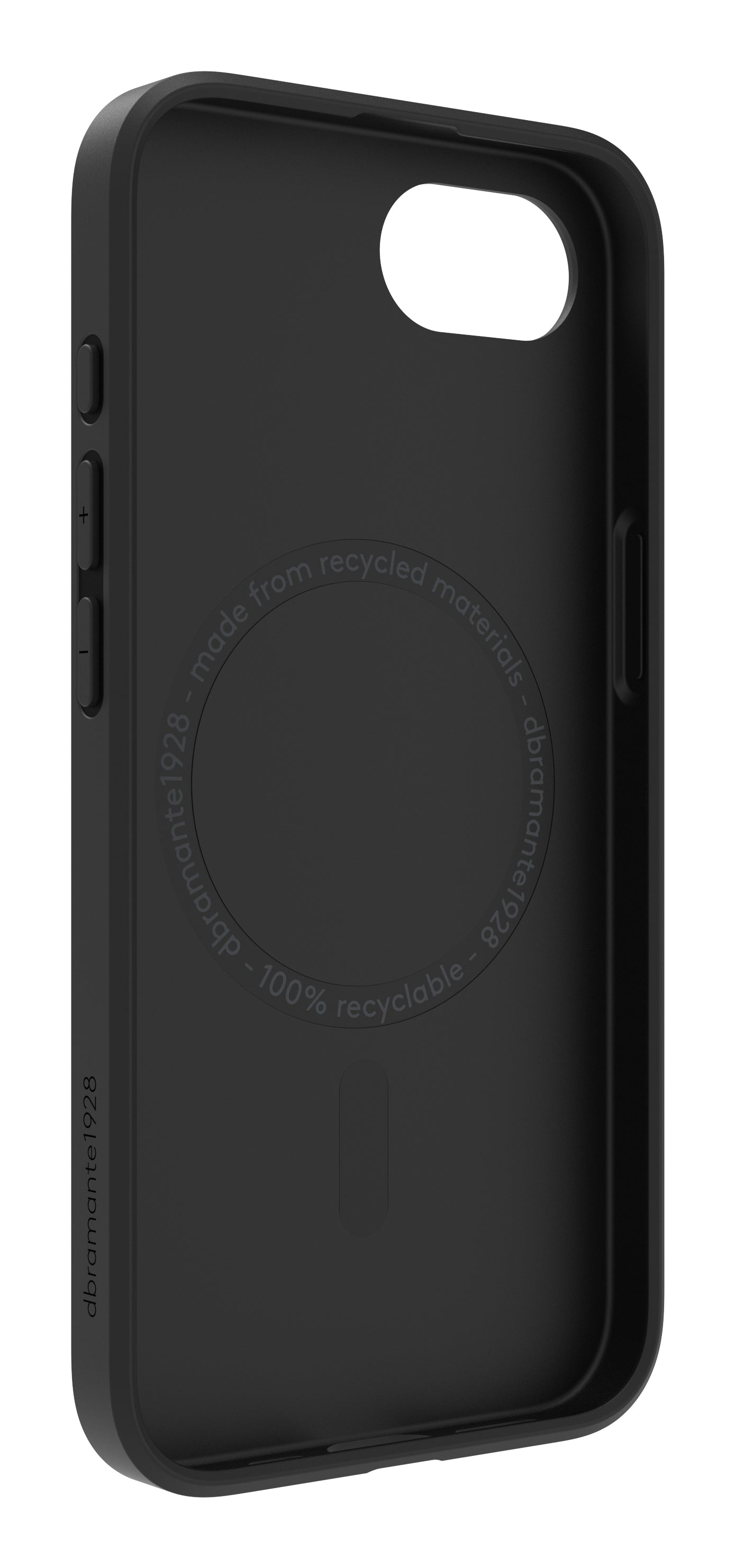 dbramante1928 Backcover – für Apple iPhone 16e, MagSafe, Recycling-Kunststoff, schwarz