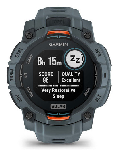 Garmin Instinct 3 Solar – GPS-Smartwatch – 45 mm, NFC, Regen/Dusche, Twilight, Silikonarmband 22 mm