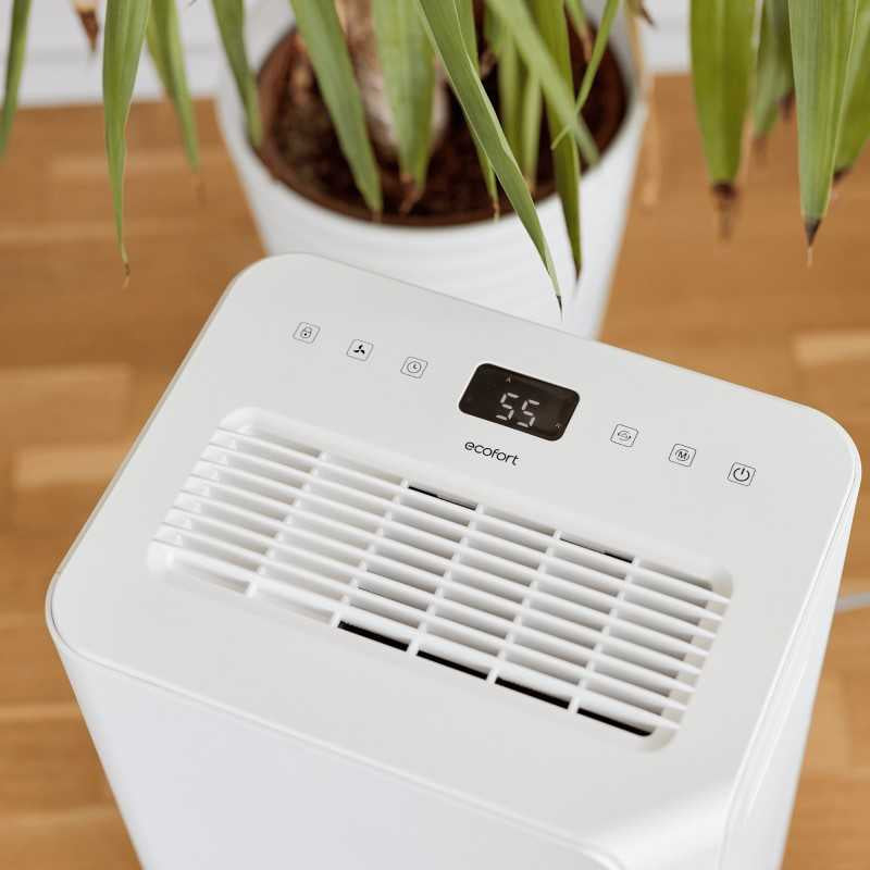 Ecofort Luftentfeuchter ecoQ DryAir 20L – 20 L/24 h, bis 50 m², Tank 4,5 l, Hygrostat