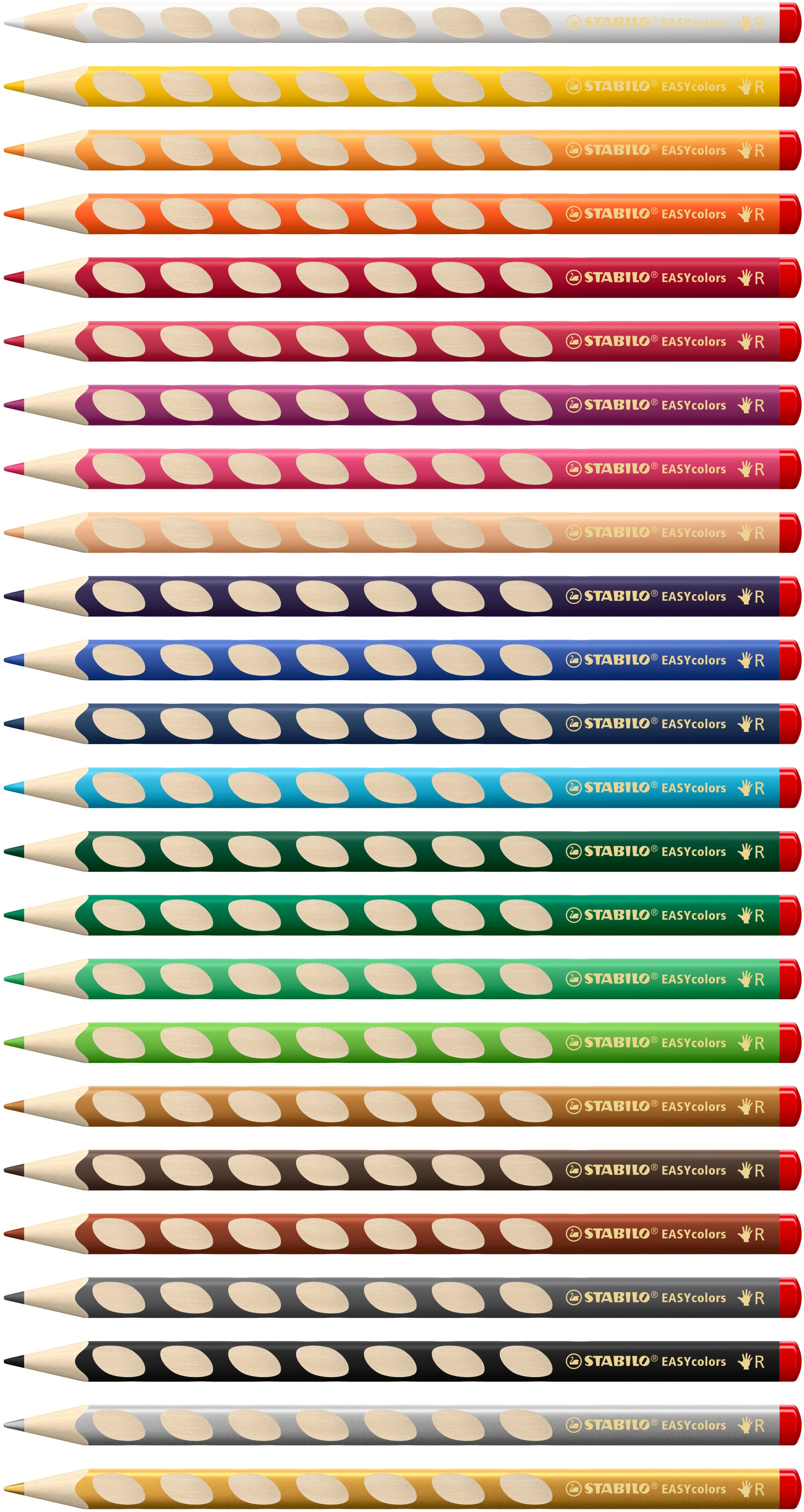 Stabilo Buntstift Mehrfarbig 24er-Etui – ergonomisch, dreikant, Ø 4,2 mm