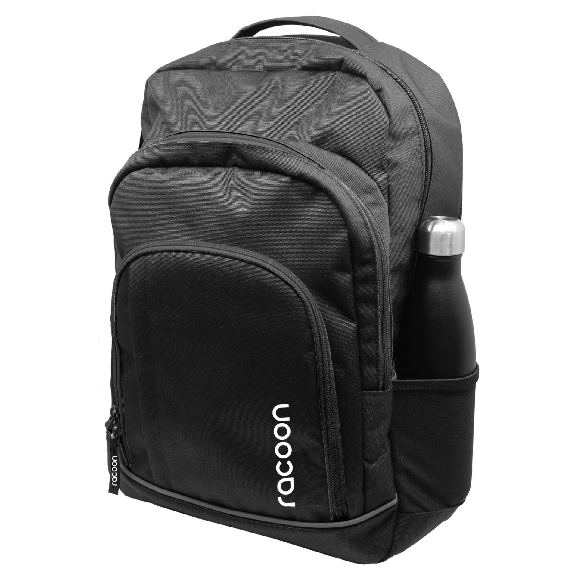 Racoon – Schulrucksack Everyday – Schwarz – 33 × 48 × 20 cm – Recyceltes PET
