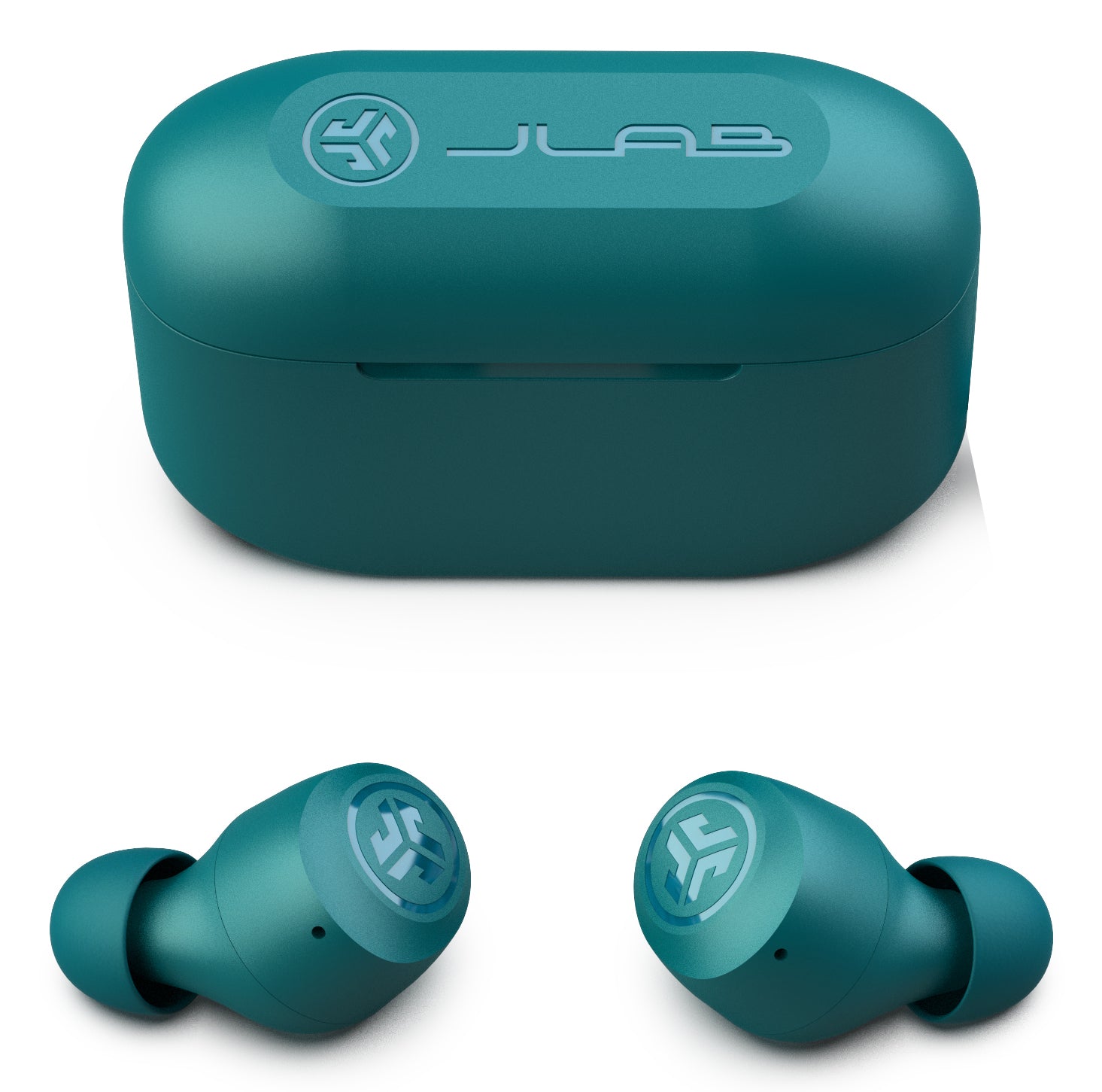 JLab Go Pop+ TWS In-Ear – Stereo, TWS, mit Ladecase, Türkis, BT 5.1