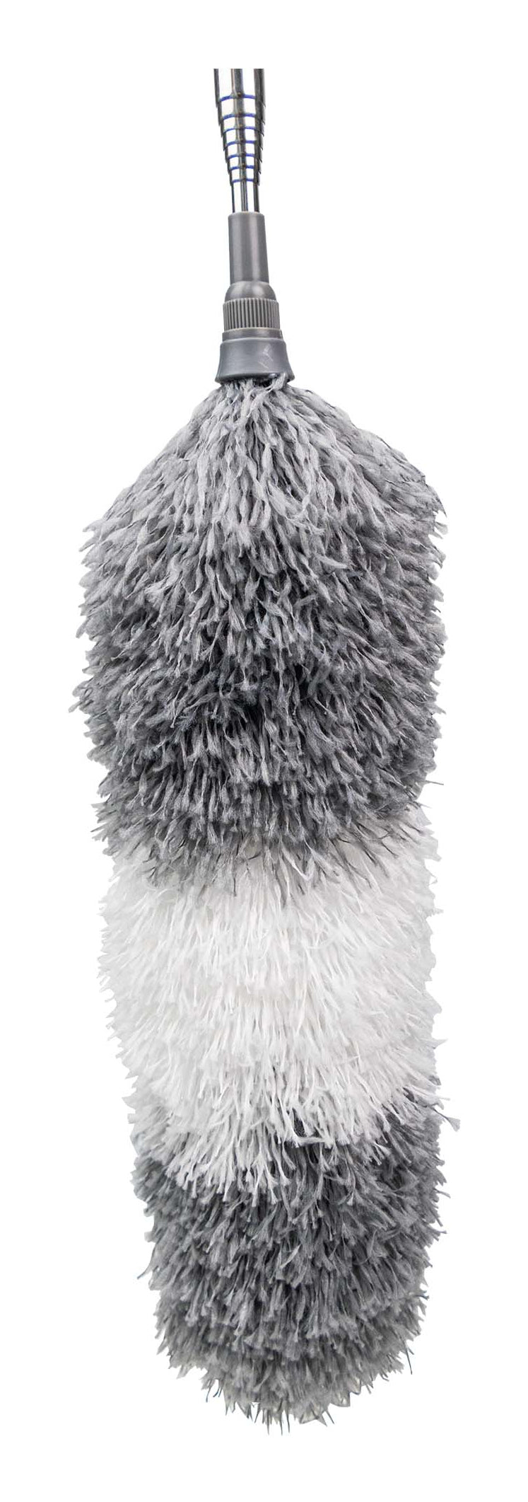 CREaCLEAN Staubwedel 54094 – Mikrofaser – Grau/Weiss – 245 cm