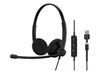 EPOS IMPACT 100 UC – Duo Headset – USB‑C/USB‑A