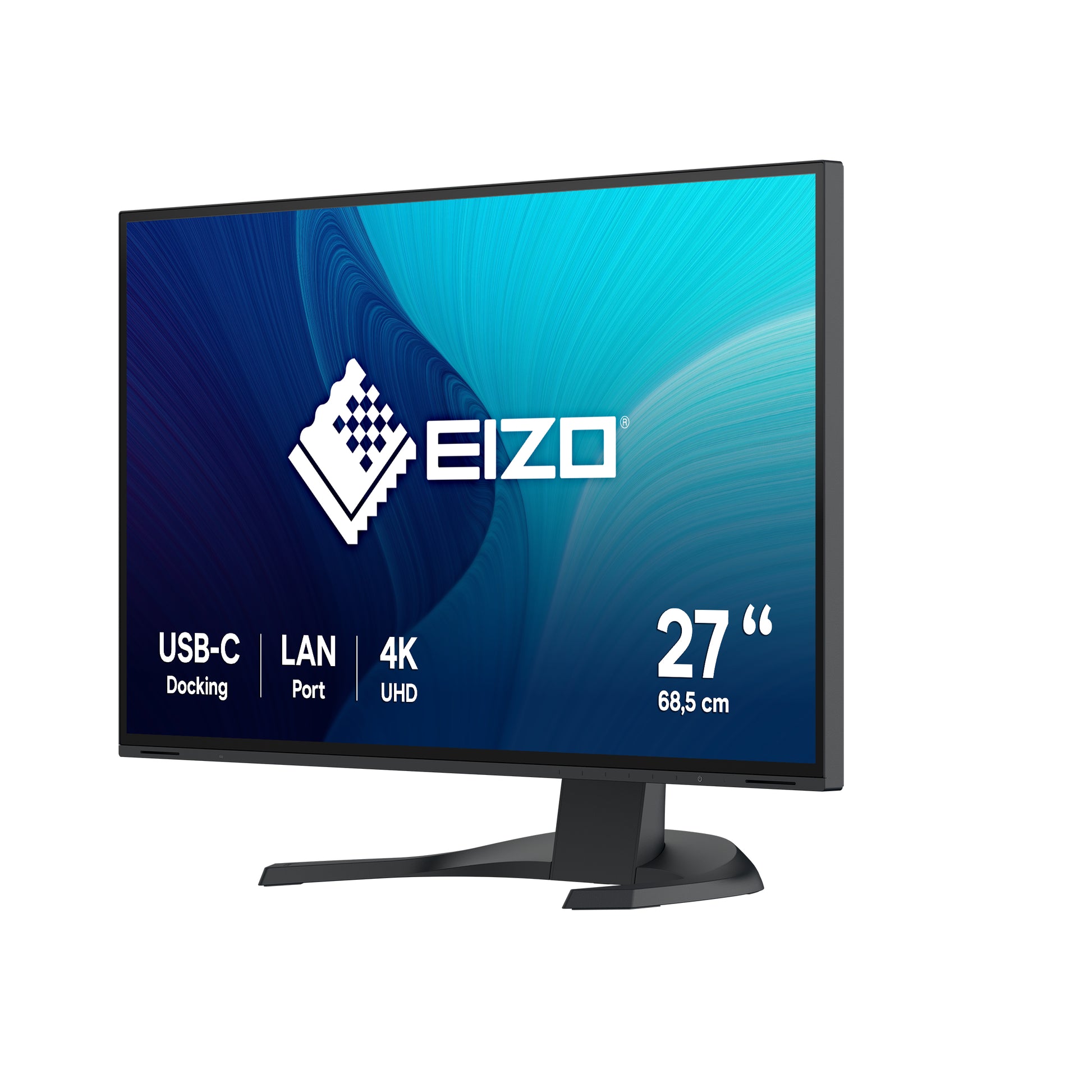 EIZO FlexScan EV2740X – Monitor, 27", 60 Hz, 350 cd/m², USB-C, KVM, Lautsprecher, VESA 100 × 100, Schwarz