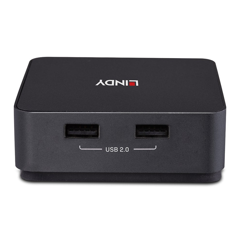 Lindy KVM-Switch 2×1, USB-C/Dual HDMI, 4K (3840 × 2160)