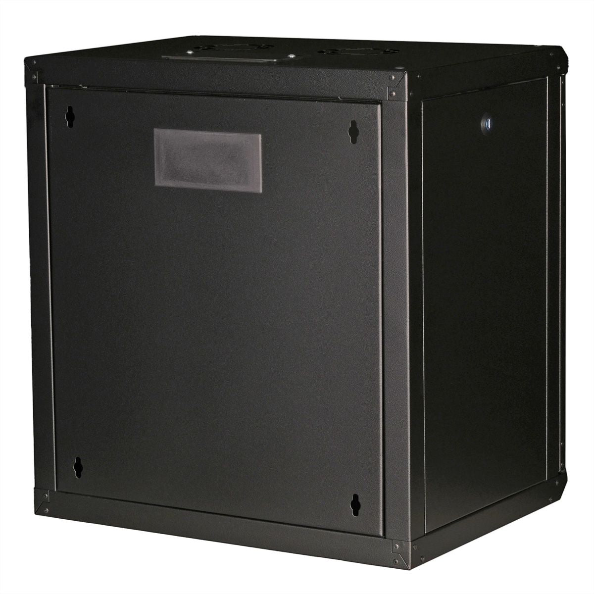ROLINE Pro – 19" Wandverteiler 12U, IP20, abschliessbar, 450 × 600 × 640 mm, schwarz, Stahl