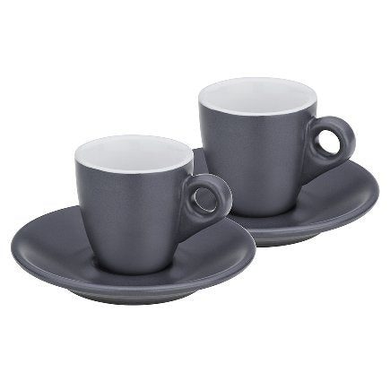 Kela Espressotasse – 50 ml, Ø 12 cm, Keramik, Grau