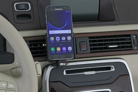 Brodit 512863 Kfz-Ladehalterung – Auto, Zigarettenanzünder – für Samsung Galaxy S7 – Schwarz