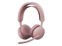 Logitech Zone Wireless 2 – Headset – Bluetooth, USB-C, 2 Mikrofone – Rosa