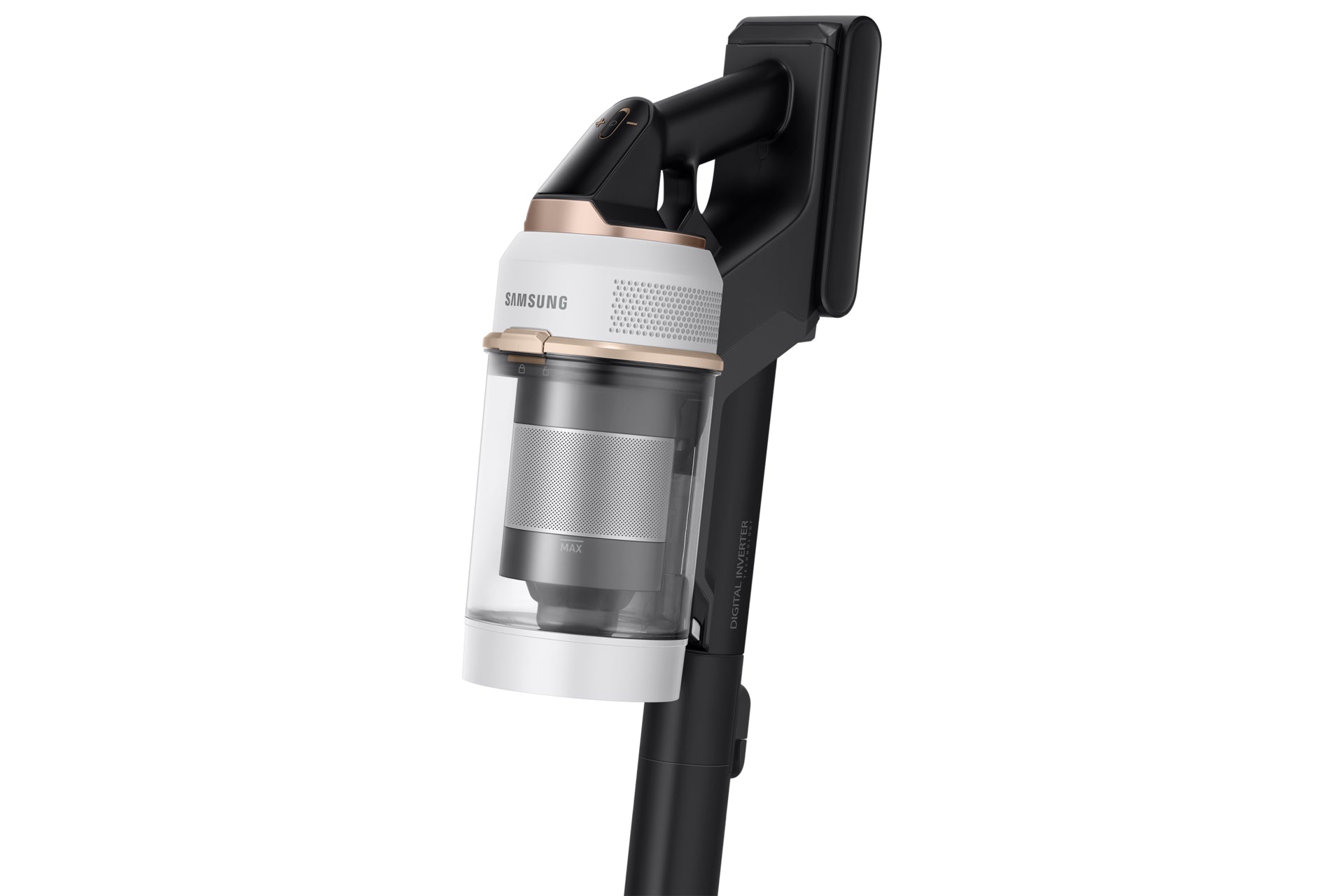 Samsung Stabstaubsauger VS20B95843W/SW – 0,5 l, Akkubetrieb, 86 dB(A), 25,2 V