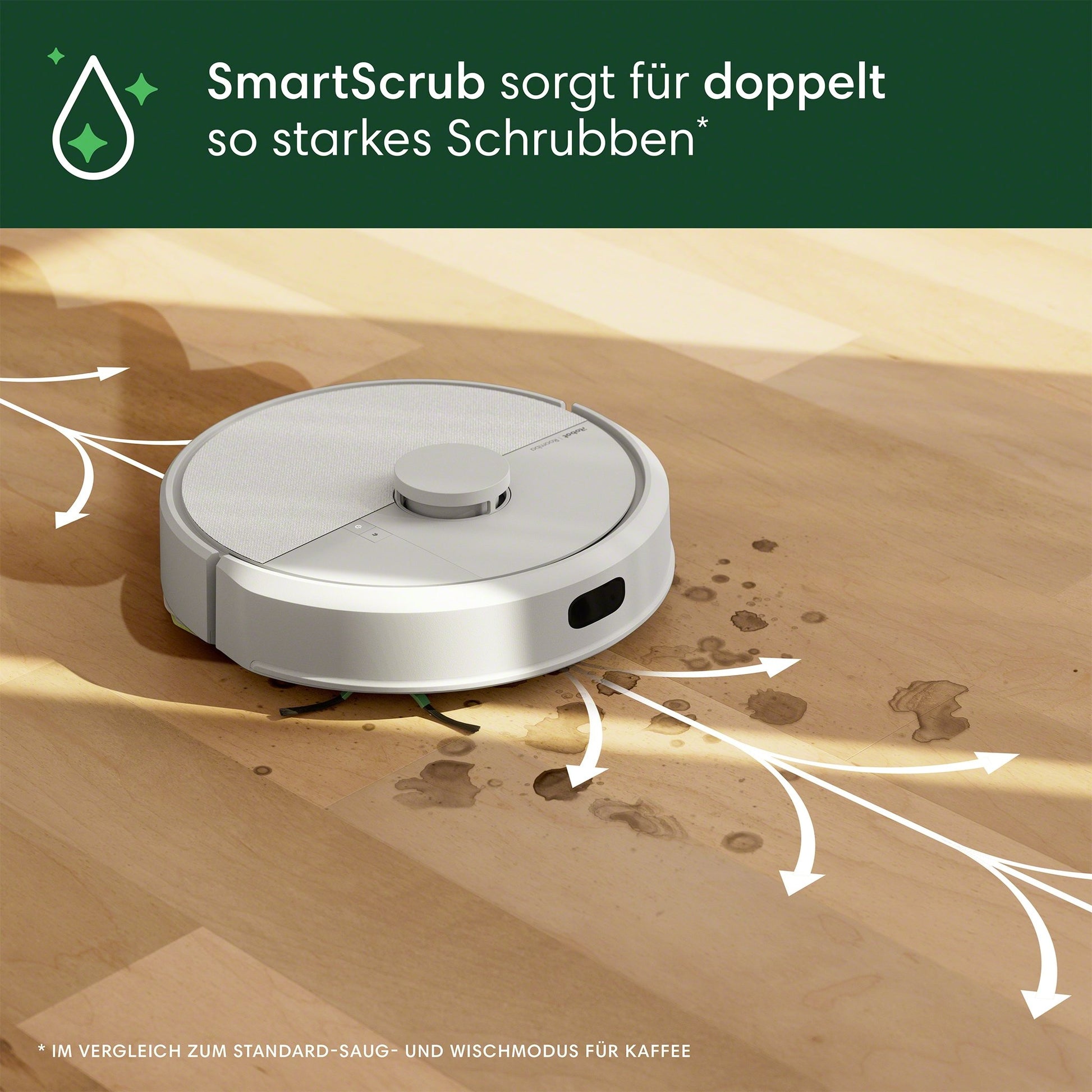 iRobot Roboterstaubsauger Roomba 105 – 0,2 l, Akkubetrieb, 3 Stufen, 33,1 × 33,5 × 10,4 cm
