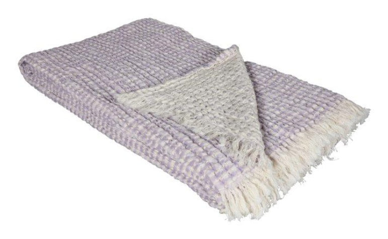 Eskimo Antigua Wohndecke – Baumwolle, Flieder – 130 × 200 cm