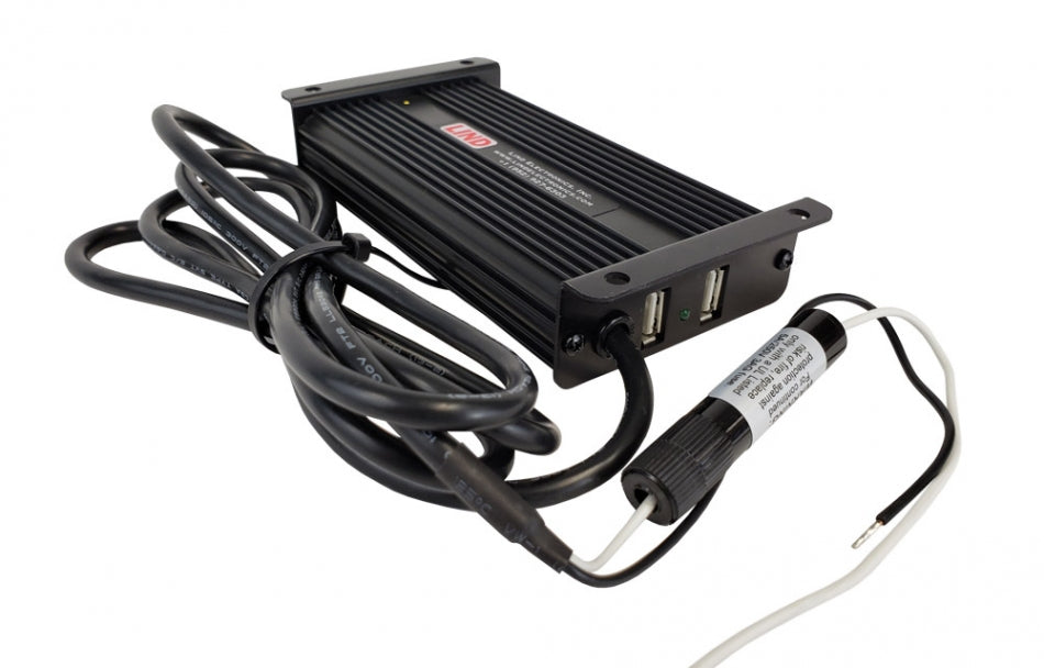 Gamber-Johnson 7300-0454 Geräte-Netzteil 20 W – 72–100 V, USB×2 – für 7160-0402, 7160-0402-03 und ähnliche