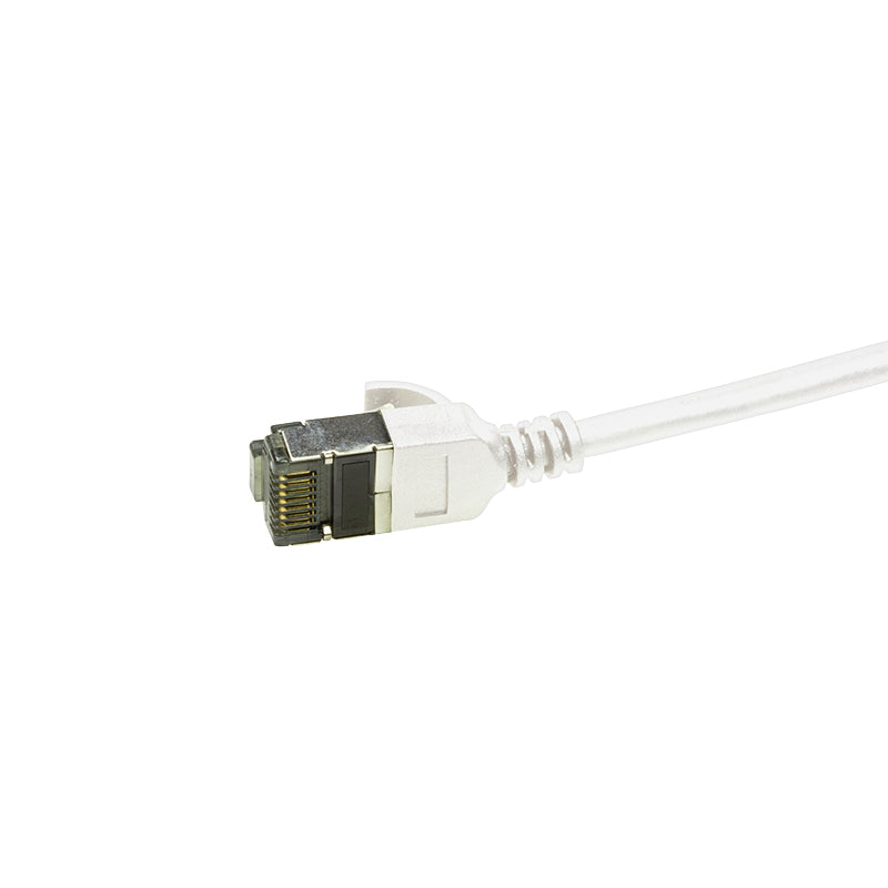 LogiLink Ultraflex SlimLine Patchkabel – Cat6a S/UTP, 1 m, Weiss, RJ-45