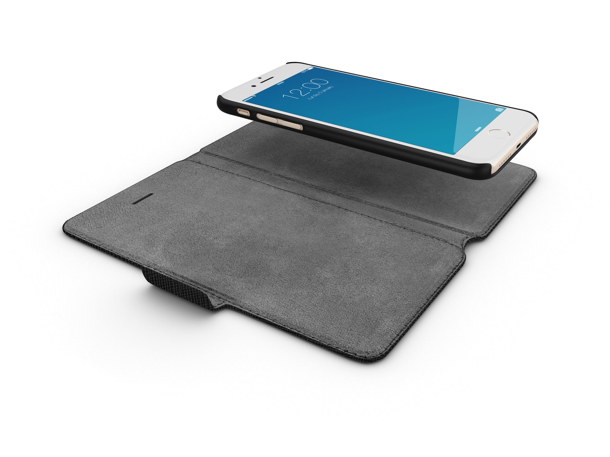 Ideal of Sweden – Booklet-Hülle – für Apple iPhone 6–8/SE (2020) – Saffiano Schwarz – mit Kartenfach
