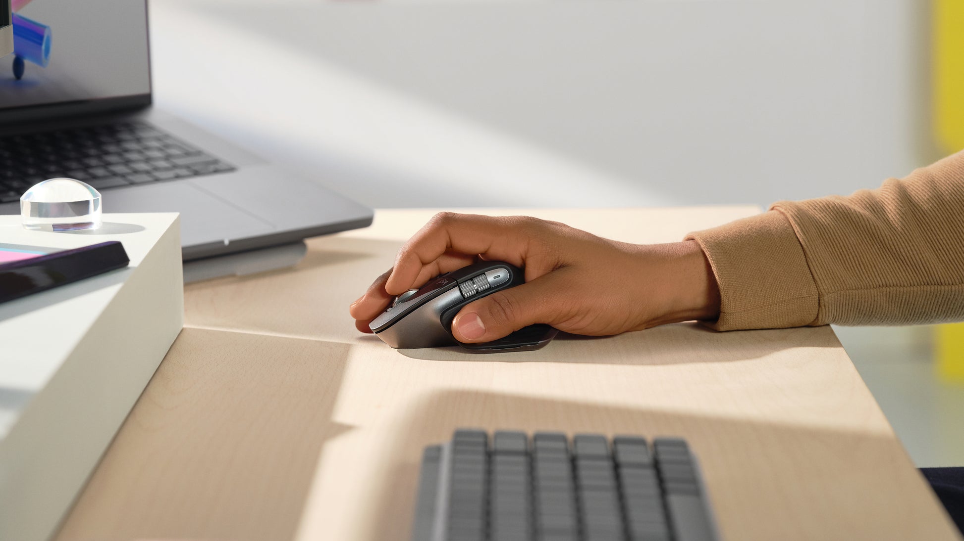 Logitech MX Master 3S für Mac Maus – kabellos, Space Grau