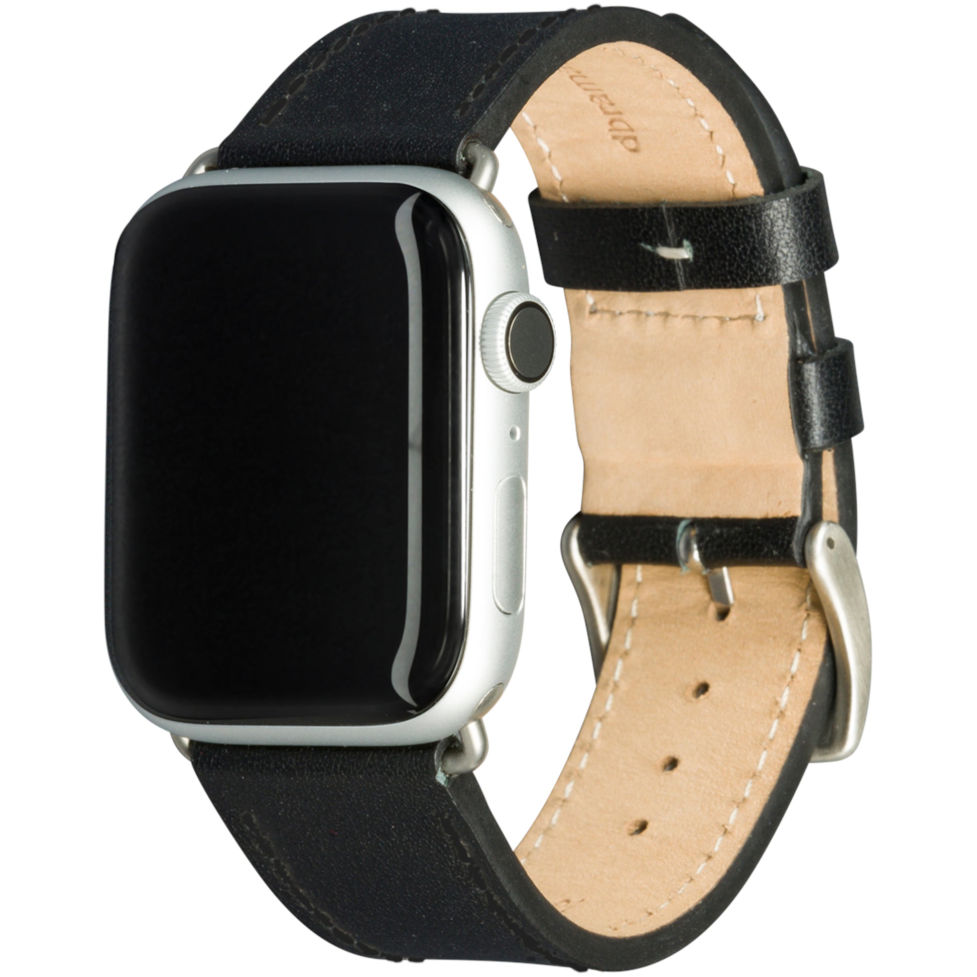 dbramante1928 Copenhagen 44 mm – Leder Schwarz, für Apple Watch