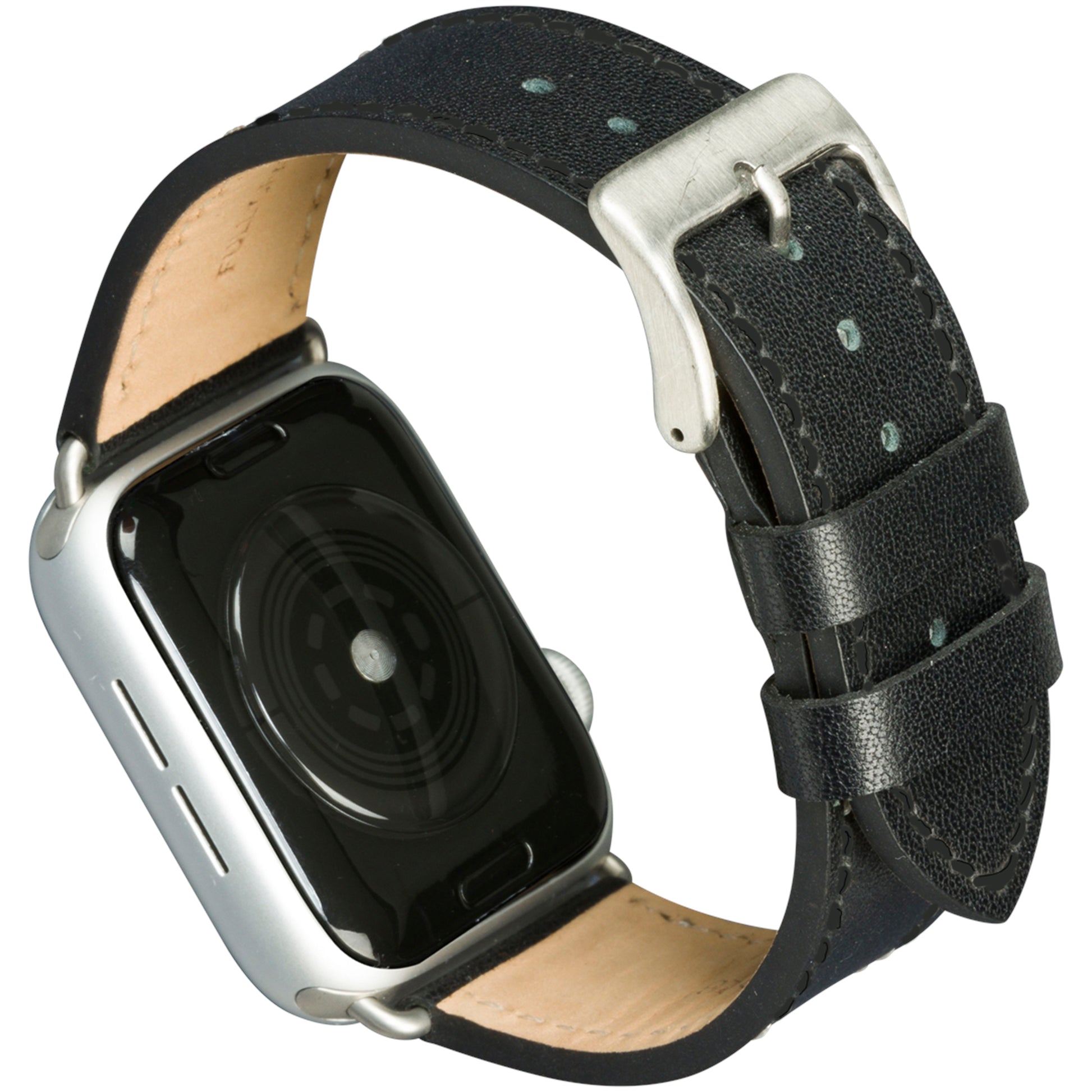 dbramante1928 Copenhagen 44 mm – Leder Schwarz, für Apple Watch