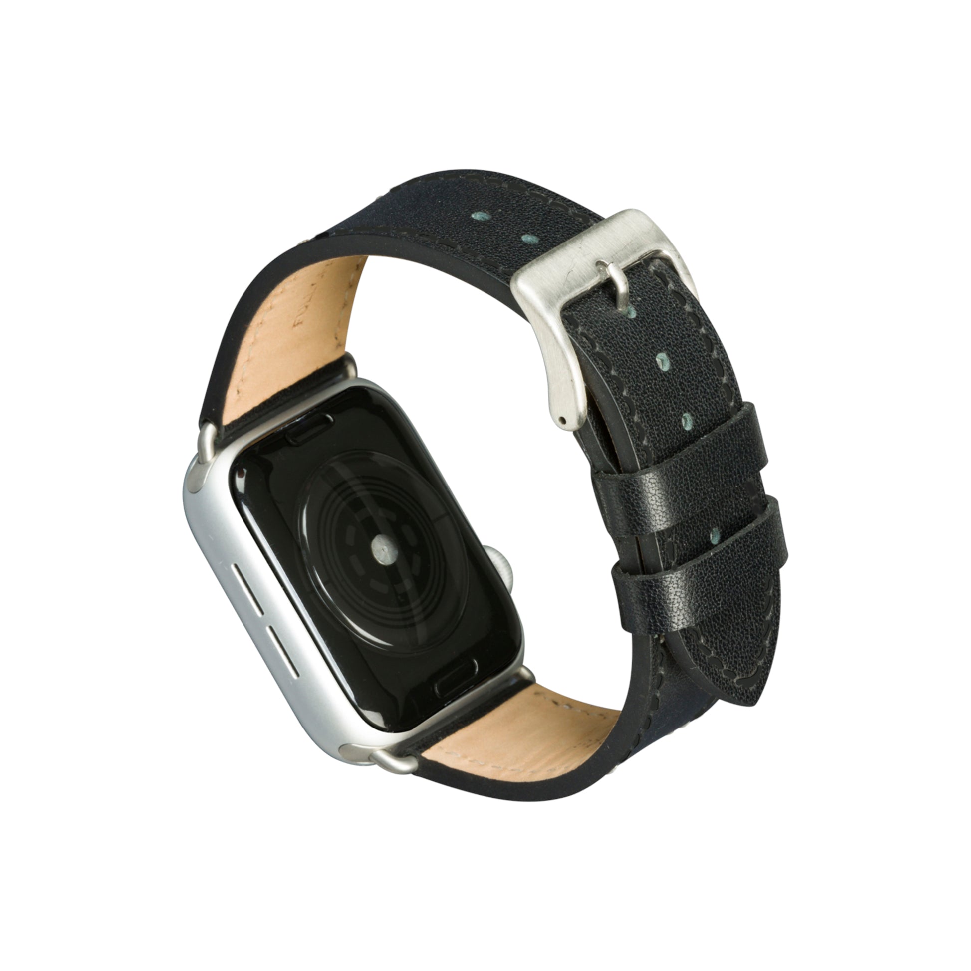 dbramante1928 Copenhagen 44 mm – Leder Schwarz, für Apple Watch